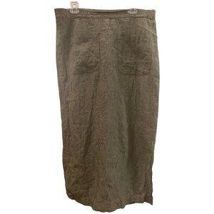 Eskandar Neiman Marcus Long Maxi Skirt Front Pockets Made in England Size 1